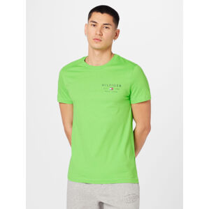 Tommy Hilfiger pánské zelené tričko Brand